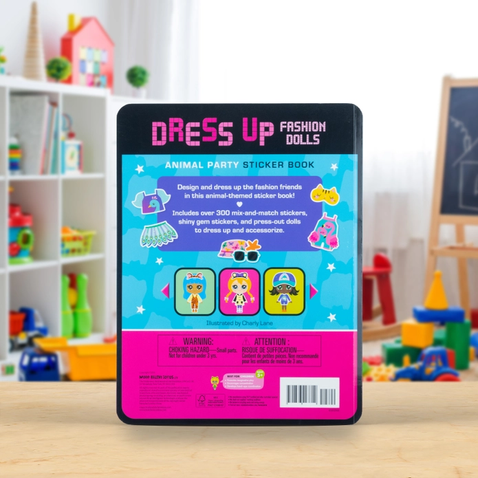 Dress Up Fashion Dolls Animal Party Sticker Activity Book - Image 5