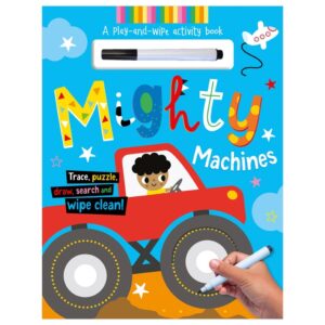 Mighty Machines Wipe-Clean Activity Book