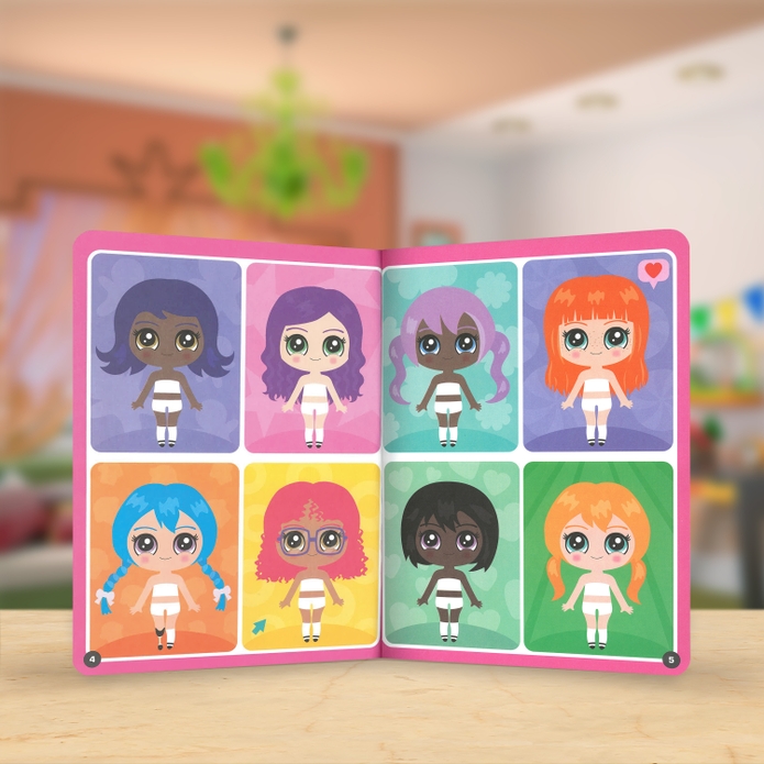 Dress Up Fashion Dolls Snack Planet Sticker Activity Book - Image 3