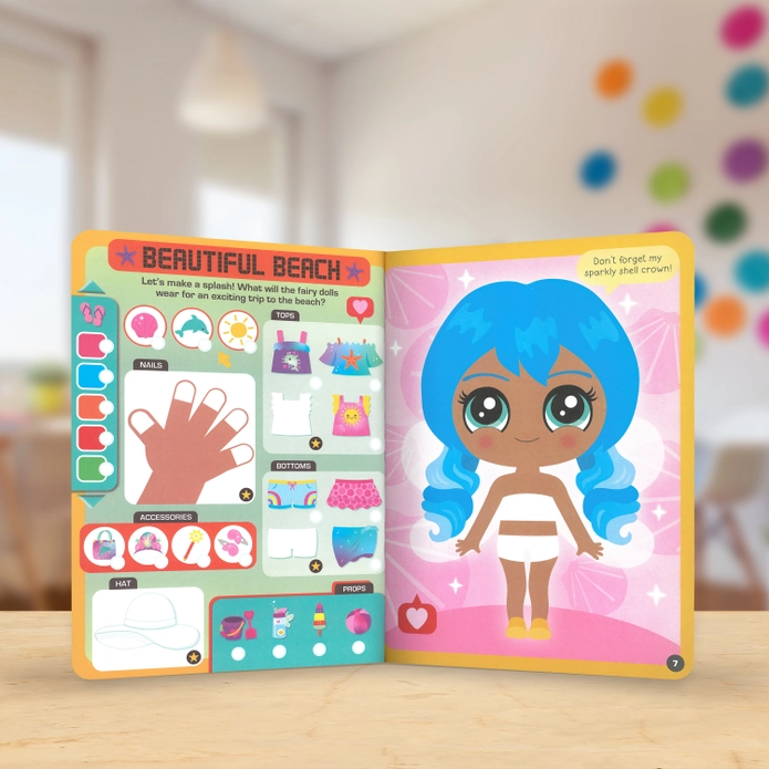 Dress Up Fashion Dolls Fairy Sticker Activity Book - Image 4