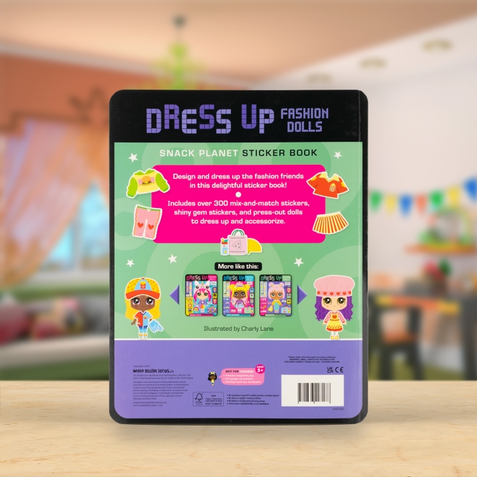 Dress Up Fashion Dolls Snack Planet Sticker Activity Book - Image 5