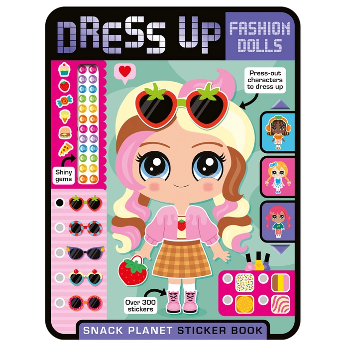 Dress Up Fashion Dolls Snack Planet Sticker Activity Book