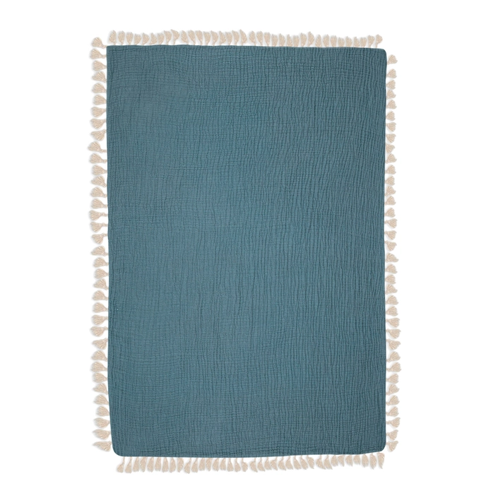 Crane Baby 6 Layer Muslin Blanket Riverstone - Image 4