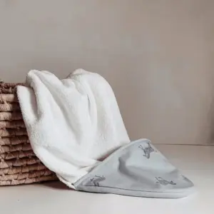 Hand-drawn Zebra Hooded Towel