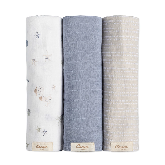 Cove Sea Life 3-pc. Swaddle Set