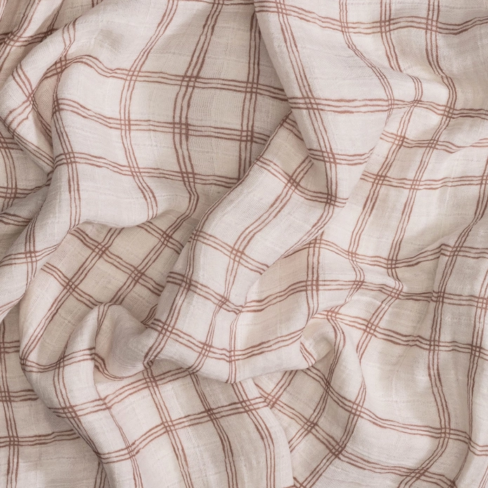 Crane Baby 2-pc. Farmhouse Goose/Check Swaddle Blanket Set - Image 5