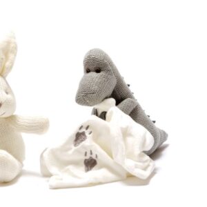 Knitted Diplodocus Dinosaur Comforter Blanket