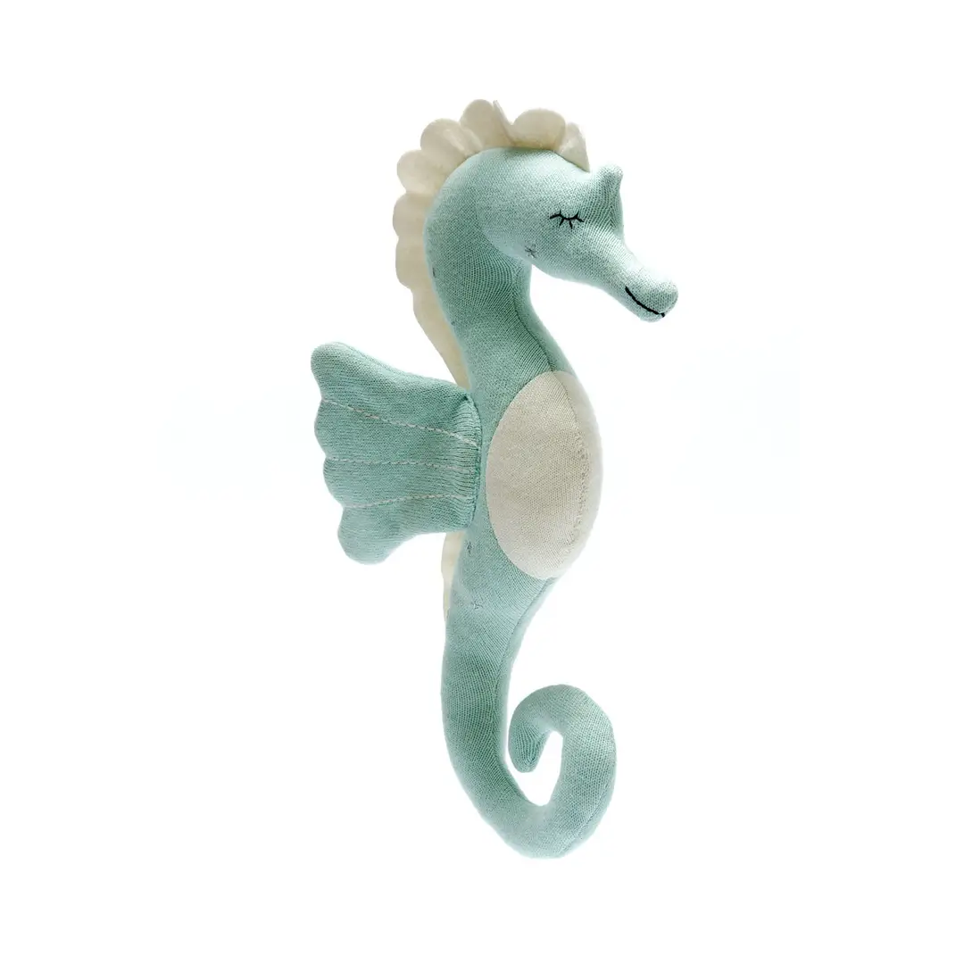 Knitted Organic Seahorse Plush Toy