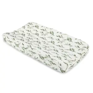 Crane Baby Parker Quilted Leaf Change Mat Cover